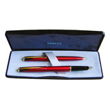 Parker Inflection Conjunto Tinteiro E Esferográfica - Mint