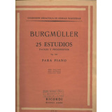 Partitura Burgmüller 18 Estudos De Genero Op 109 Para Piano