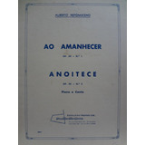 Partitura Piano Canto Ao Amanhecer Op. 34 Nº 1 A. Nepomuceno