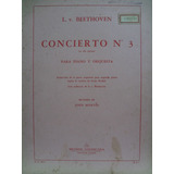 Partitura Piano Orquestra Concierto 3 En Dó Menor Beethoven