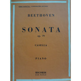 Partitura Piano Sonata Op. 79 Beethoven Rev. Casella