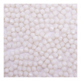 Passante Balão Facetado 4mm 1000un Branco Artesanato Colar
