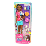 Passeador De Cães Skipper Barbie - Mattel Hdk77
