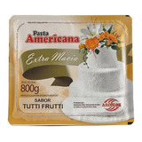 Pasta Americana Branca Sabor Tutti-frutti 800g C/12  Arcolor
