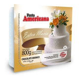 Pasta Americana Chocolate Branco Extra Macia Arcolor 800gr