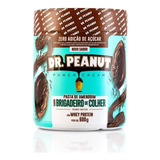 Pasta De Amendoim Com Whey Protein - 600g - Dr. Peanut Sabor Brigadeiro De Colher