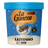Pasta De Amendoim La Ganexa Com Whey Protein Zero Açúcar Pote 1kg Sabor Leitinho