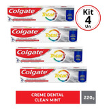 Pasta De Dentes Colgate Total 12 Clean Mint Creme Kit 4 Un