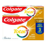 Pasta De Dentes Colgate Total 12 Em Creme Pacote X 3 270 G