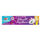 Pasta De Dentes Infantil Condor Kids Lilica Ripilica Morango Em Gel 50 G