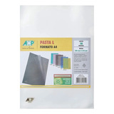 Pasta L A4 Transparente Pacote C/10 Unidades Acp