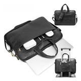 Pasta Maleta Executiva Couro Luxo Masculino Para Notebook 15