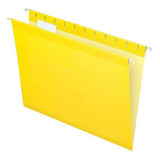 Pasta Suspensa Pendaflex Reforçada Amarela H.metal 25 Unid