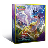 Pasta Tipo Fichário Pokémon + 30 Folhas Yes + 9 Cards 