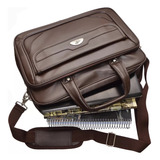 Pasta Tiracolo Executiva Notebook Couro Pu Masculino