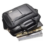 Pasta Tiracolo Executiva Notebook Couro Pu Masculino