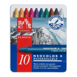 Pastel Oleoso Aquarelável Caran D'ache Neocolor Ii 10 Cores