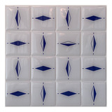 Pastilha Adesiva Quadrada Náutico Kit 15 Placas Adesivo 3 M