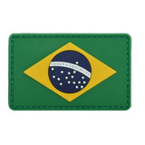 Patch Bandeira Brasil Emborrachado 3d Fecho