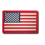 Patch Bandeira Eua Emborrachado 3d Fecho