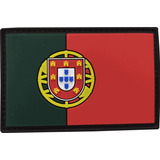 Patch Bandeira Portugal Emborrachado C/velcro Ponto Militar