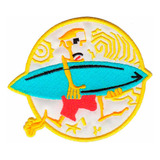 Patch Bordado - Surfista Com Prancha