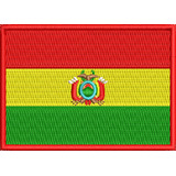 Patch Bordado Bandeira Bolívia P/ Colete