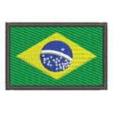 Patch Bordado Bandeira Brasil 6x4cm Bnd001l060a040