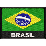 Patch Bordado Bandeira Brasil Ou Seu