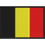Patch Bordado Bandeira Da Bélgica Moto