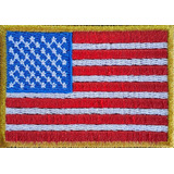 Patch Bordado Bandeira Estados Unidos Moto P/ Colete Ban25