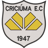 Patch Bordado Com Termocolante - Escudo Criciúma Ec Emblema