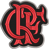 Patch Bordado Flamengo Escudo Crf Kimono, Camisa, Jaquetas