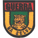 Patch Bordado Guerra Na Selva Com Fecho De Contato