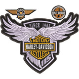 Patch Bordado Harley Davidson 115 Anos