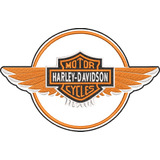 Patch Bordado Harley Davidson Asas Brasão Moto Personalizado