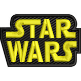 Patch Bordado Star Wars Logo Para Camiseta Jaqueta