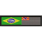 Patch Bordado Tarjeta Bandeira Brasil + Seu Estado Tar222