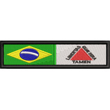 Patch Bordado Tarjeta Bandeira Brasil +