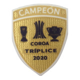 Patch Campeão Tríplice Coroa 2020 3d Aveludado 