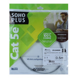 Patch Cord U/utp Furukawa Sohoplus Cat5e Cmx 0.5m Cinza