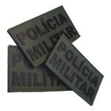 Patch Emborrachado Policia Militar Verde