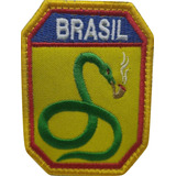 Patch Feb A Cobra Vai Fumar Bordado Amarelo - Ponto Militar