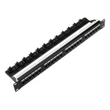 Patch Panel 24 Portas Cat6a Rj45 Utp Rede Lan Certifica Giga