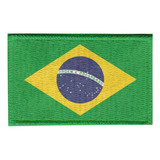 Patch Sublimado Bandeira Brasil 8,0x5,5 Bordado
