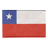 Patch Sublimado Bandeira Chile 8,0x5,5 Bordado