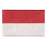 Patch Sublimado Bandeira Mônaco 8,0x5,5 Bordado