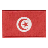 Patch Sublimado Bandeira Tunísia 5,5x3,5 Bordado