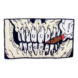 Patches De Bordado Skull Smoking Funny Biker Patch