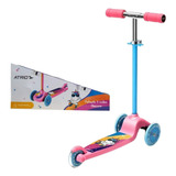 Patinete 3 Rodas Rosa Menina Novo E Lacrado Atrio Es459